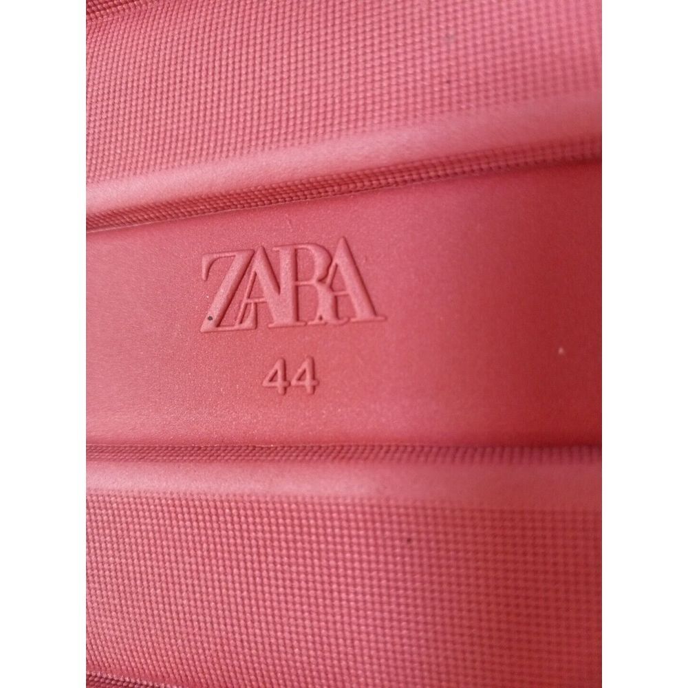 Zara Women Pink Terry Cloth Fastner Slip On Chunky Slip On Sandals‎ Size 11 - Picture 7 of 9
